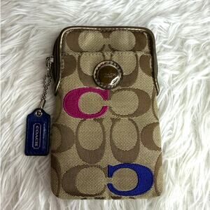 COACH Bronze Signature Cardholder Card holder